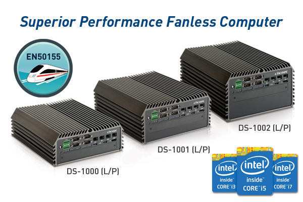 Cincoze DS-1000 Series & DE-1000 Series are EN50155 Certified for Railway and In-Vehicle Applications